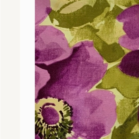 GILANI Dress Party Elegant S/L Floral Purples Greens Zip Exc Conditon Sz 14 - Picture 11 of 12